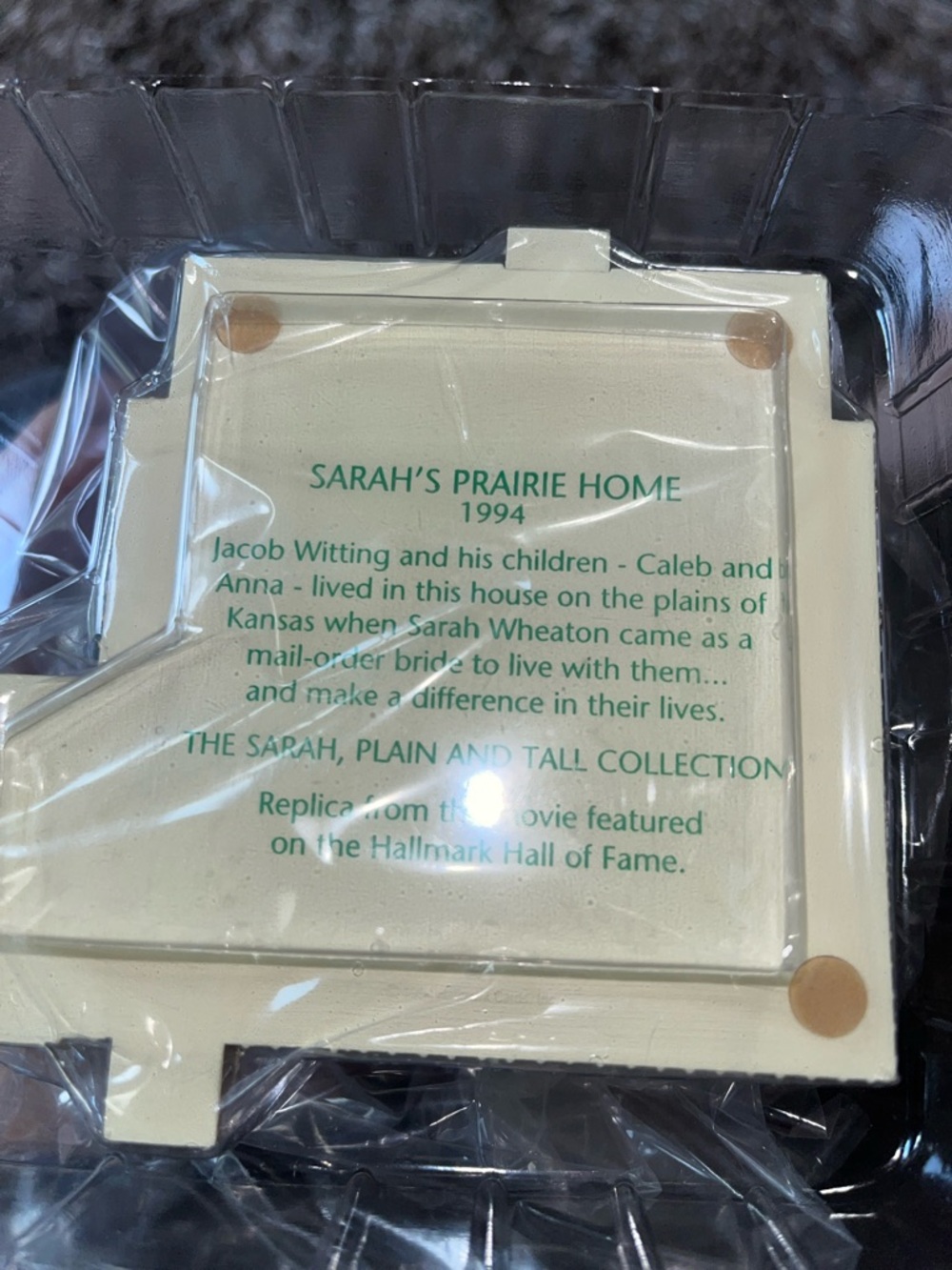 Hallmark The Sarah Plain and Tall Collection Prairie Home 1994 - Picture 8 of 8